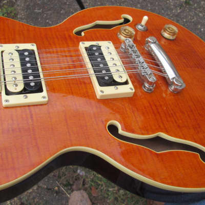 Dean Boca 12 String Electric Guitar circa 2010s - Trans Amber Burst image 5
