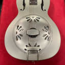 Gretsch G9201 Honey Dipper Round-Neck Brass Body Biscuit Cone Resonator Guitar 2010s Shed Roof / Gray