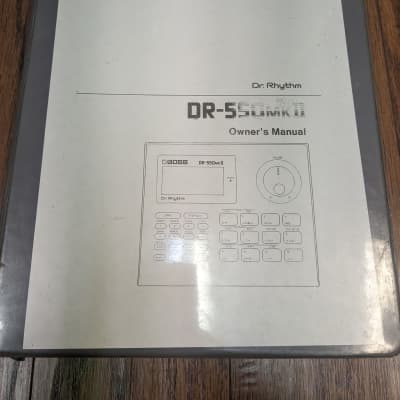 Boss  DR-550MKII Owner's Manual