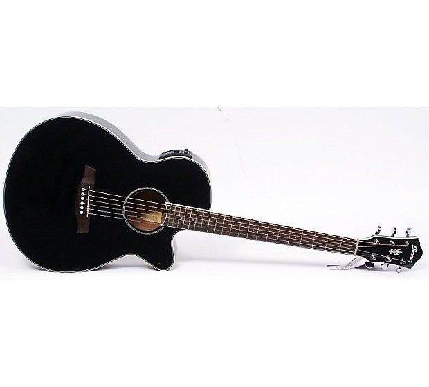 Ibanez AEG10II AEG10II BK Cutaway Acoustic Electric Guitar Reverb