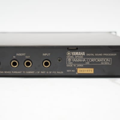 YAMAHA SPX50D Digital Effects Sound Processor Worldwide Shipment image 11