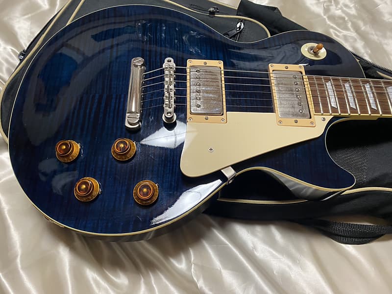 Tokai LS98F IB Love Rock Indigo Blue Made in Japan Les Paul Type Solid Body  Electric Guitar, v3042