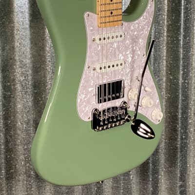G&L USA 2022 Fullerton Deluxe Legacy HB Matcha Green Guitar & Bag #8084 Used image 6