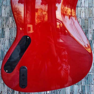 Levinson Sceptre DeSoto Custom Deluxe, Maple Fingerboard, Thru Red image 4