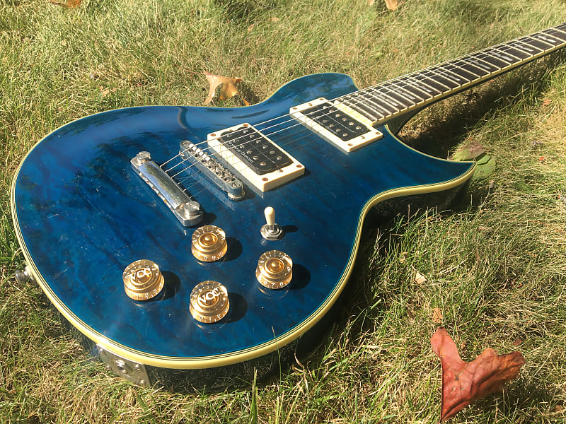 Washburn WI 66 Pro 1990s Translucent Blue Quilted | Reverb