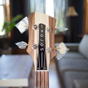 Serek Basses Sacramento Medium Scale Bass 2017 PRE-ORDER Natural Oil Walnut image 3