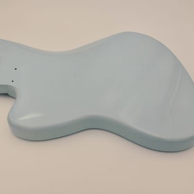 3lbs 12oz BloomDoom Nitro Lacquer Aged Relic Faded Sonic Blue Jazz-style Vintage Custom Guitar Body image 14