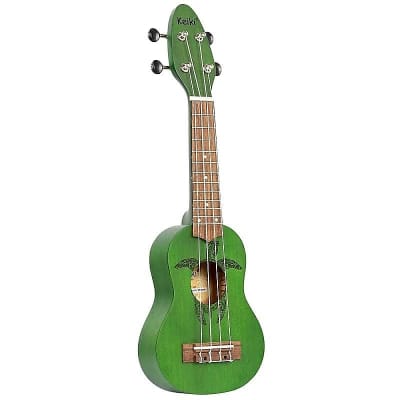 Ortega Guitars K1-GR Keiki Sopranino Ukulele in Green image 1