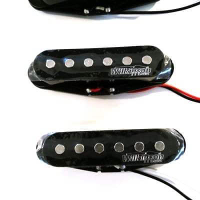 Wilkinson M Series for Fender Stratocaster Black Pickup Set - Bridge, Neck and Middle image 1