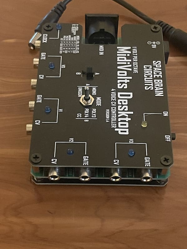 Space Brain Circuits MidiVolts Desktop - Polyphonic 4 Voice Midi to CV  Controller (for Moog Grandmother)