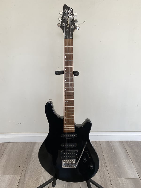 Washburn Maverick Series Black Electric Guitar image 1
