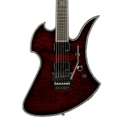 B.C.RICH Mockingbird Extreme Exotic with Floyd Rose - Quilted Maple Top, Black Cherry image 3