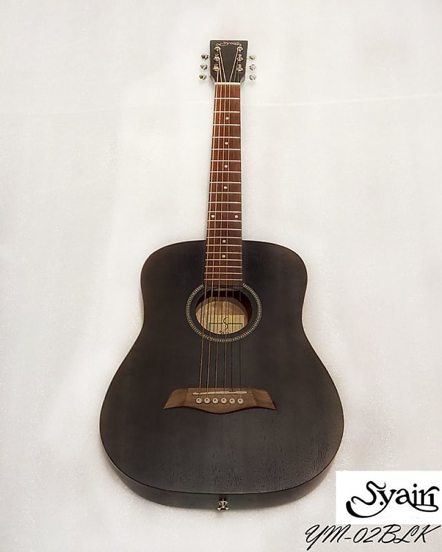 S.yairi YM-02 BLK mahogany Mini acoustic guitar Satin / Black 