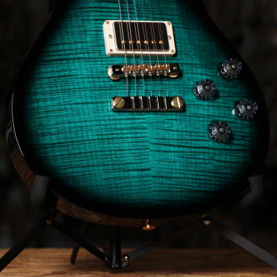 Paul Reed Smith McCarty 594 SC 10-Top Electric Guitar in River Blue Wrap Burst with Case image 2
