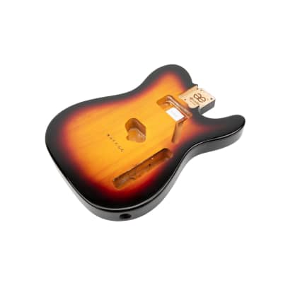 AE Guitars® T-Style Alder Replacement Guitar Body 3 Tone Sunburst image 5