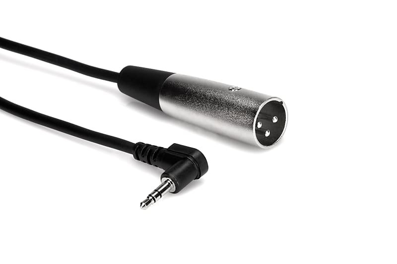 Hosa XVM110M Right-angle 1/8" TRS to XLR Male Cable - 10' image 1