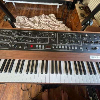 Sequential Prophet-5 61-Key 5-Voice Polyphonic Synthesizer 2020 - Present - Black with Wood Sides image 1