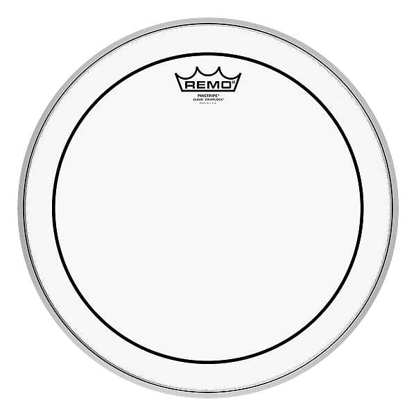Remo 13'' Pinstripe Clear Crimplock Marching Tenor Drum Head Reverb