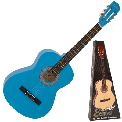 Encore Full Size Classic Guitar Pack ~ Blue for sale