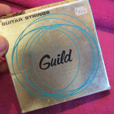vintage 1960's pack GUILD guitar strings box + 5 strings Westerly RI case candy starfire  x500 image 4