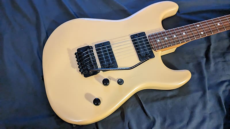 1980s Bill Lawrence BL1-R107-PF (PF Stroh Tremolo) - Cream