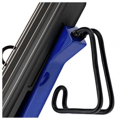 STAGG Transparent Blue Electric Double Bass with Gigbag Plus 1/4" Output  EUB Electric Upright Bass image 6
