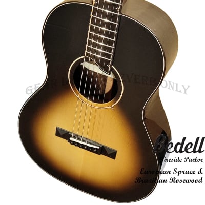 Bedell FS-P-EU/BR Fireside Parlor European Spruce & Brazilian Rosewood handcraft guitar image 3