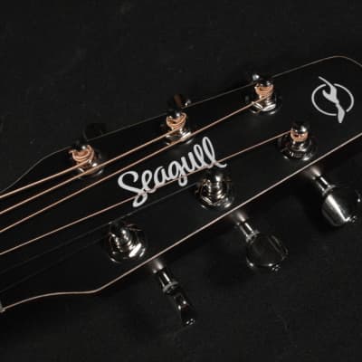 Seagull S6 Classic Acoustic Electric Guitar Black (772) image 3