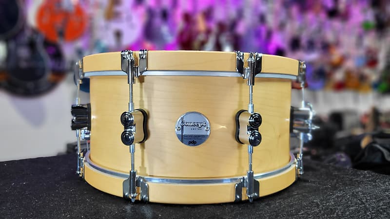 PDP Concept Maple Classic Snare Drum 6.5 x 14in. Natural with Natural Hoops  Auth Dealer Free Ship!