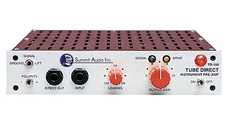 Summit Audio Td-100 Instrument Preamp And Direct Box image 1