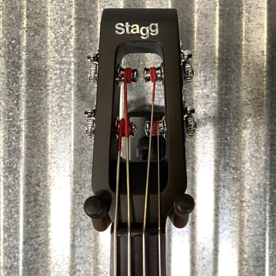 Stagg EDB 3/4 Electric Upright Fretless Double Bass Honey & Gig Bag EDB-3/4 H #1 image 3
