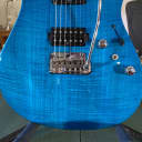 Ibanez MM1-TAB Martin Miller Signature with Roasted Maple Neck 2010s - Transparent Aqua Blue