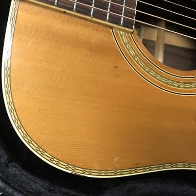 KISO SUZUKI/ Matao W350 acoustic vintage guitar made in Japan 1970s Brazilian rosewood with maple in very good condition with vintage hard case. image 17