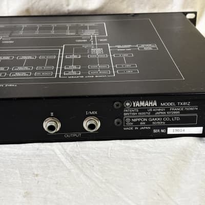 YAMAHA TX81Z FM TONE GENERATOR SYNTHESIZER New internal battery!! image 8