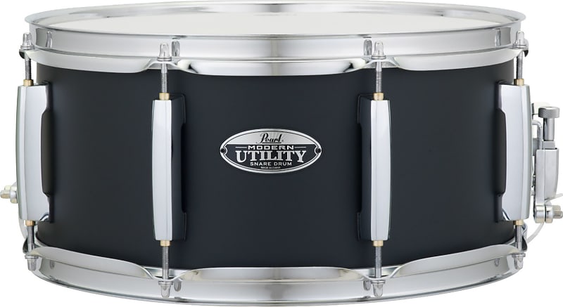 Pearl Modern Utility 14 x 6.5" Satin Black Maple Snare Drum image 1