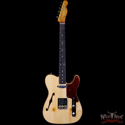 Fender Custom Shop Ltd Knotty Pine Telecaster Thinline Hand-Wound Pickups Aged Natural image 2