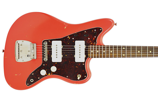 Nash Guitars JM-63 w/ Hardshell Case - Fiesta Red/Rosewood
