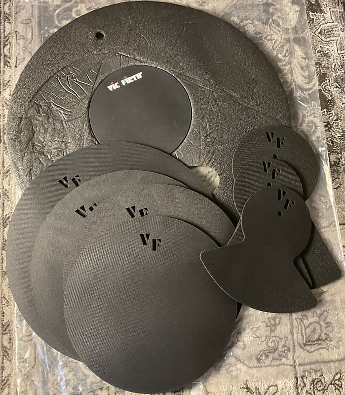 Vic Firth Drum Mute Pack for Cymbals, HiHats & Bass Drum Reverb