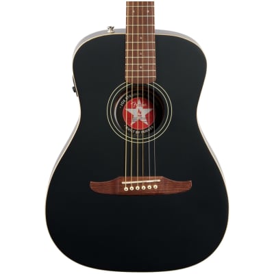 Fender Joe Strummer Campfire Acoustic-Electric Guitar (with Gig Bag), Matte Black image 1