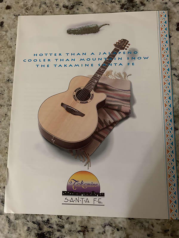 Takamine Santa Fe Brochure 90’s | Reverb