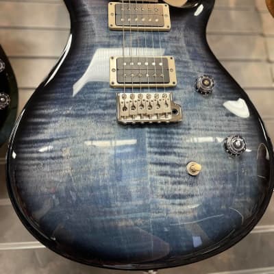 PRS Paul Reed Smith CE 24 Guitar, Rosewood Fretboard, Faded Blue Smokewrap Burst image 6
