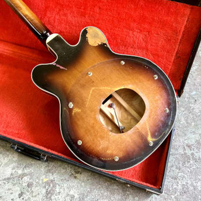 Gretsch 6071 Country Gentleman Monkees Bass guitar project 1967 body and neck husk image 4