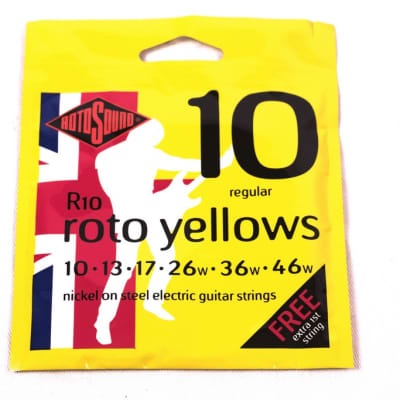 Rotosound R10 Roto Yellows Electric Guitar Strings Light 10 46 Reverb Finland