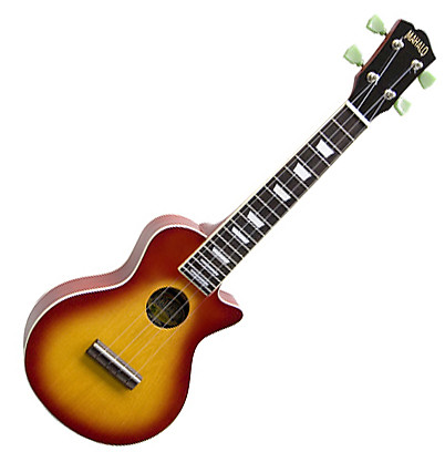 Mahalo Ukulele Les Paul Style Cherry Sunburst LP Uke ULP1CS Reverb