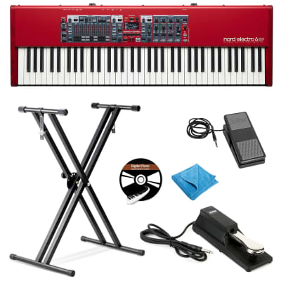Nord Electro 6HP 73-Note Portable Keyboard W/Stand,Expression&Sustain Pedal,DVD, Cloth image 1