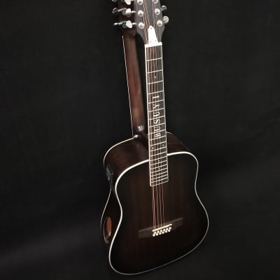 12/6 Strings Acoustic Double Neck, Double Sided Busuyi Double Neck Guitar, Travel Acoustic Guitar image 1