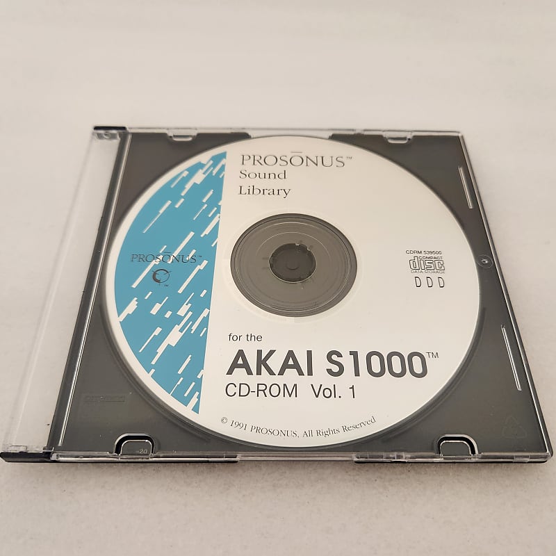 Prosonus Sound Library Vol. 1 Sample CDROM for Akai S1000 Reverb