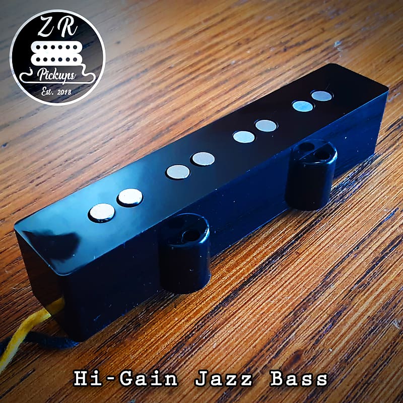 "HiGain" Jazz Bass (2023) Gloss Black, Cream, White ZR Reverb