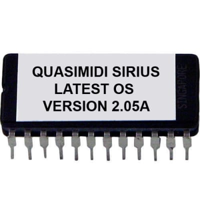 Quasimidi Sirius Synthesizer last OS Firmware V2.05 EPROM ROM Update Upgrade