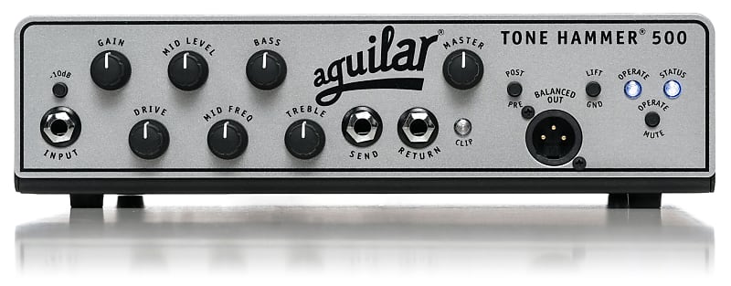 "DEMO" Aguilar Tone Hammer 500 Super Light 500-Watt Bass Amp Head 2011 - 2019 - Aluminum image 1